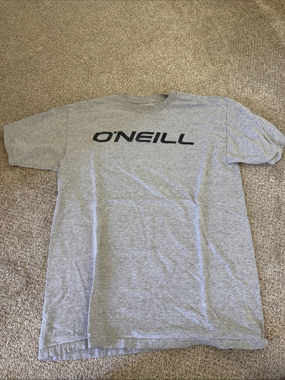 O'Neill Men's Heather Gray Logo Short Sleeve Tee
